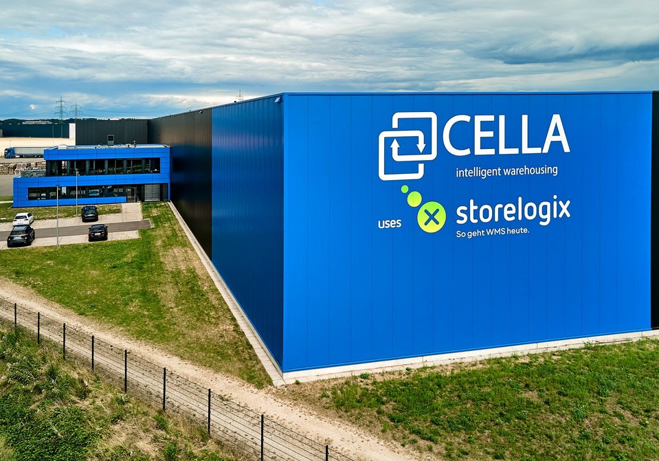 Modernes Logistikzentrum von Cella Emsbüren mit storelogix WMS.